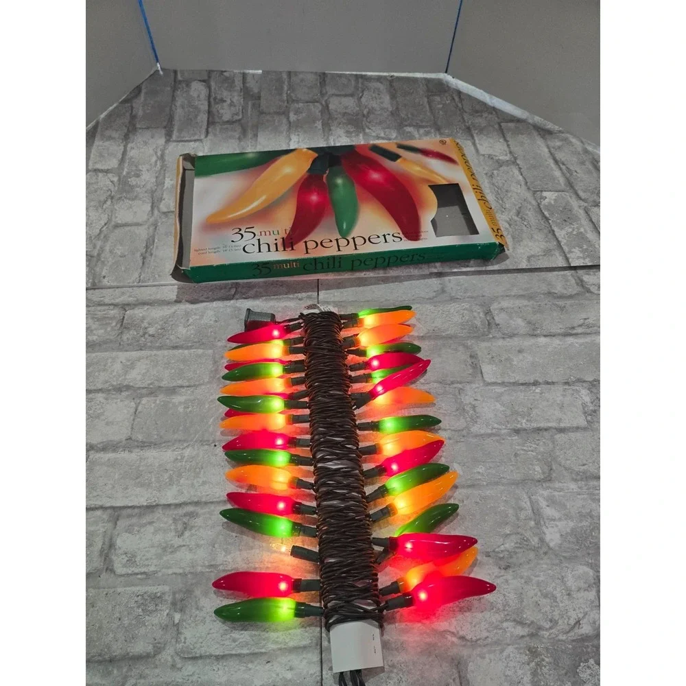 Lot of 2 Multi Chili Pepper Light Swag 14